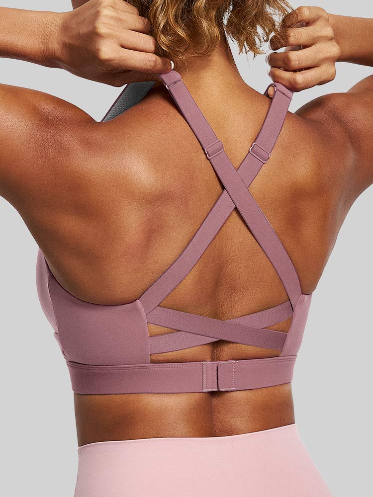 ButterLab™ Criss-Cross Back Sports Bras Pink