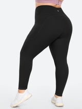 IUGA SilkFeel™ No Front Seam Plus Size Leggings With Pockets - IUGA