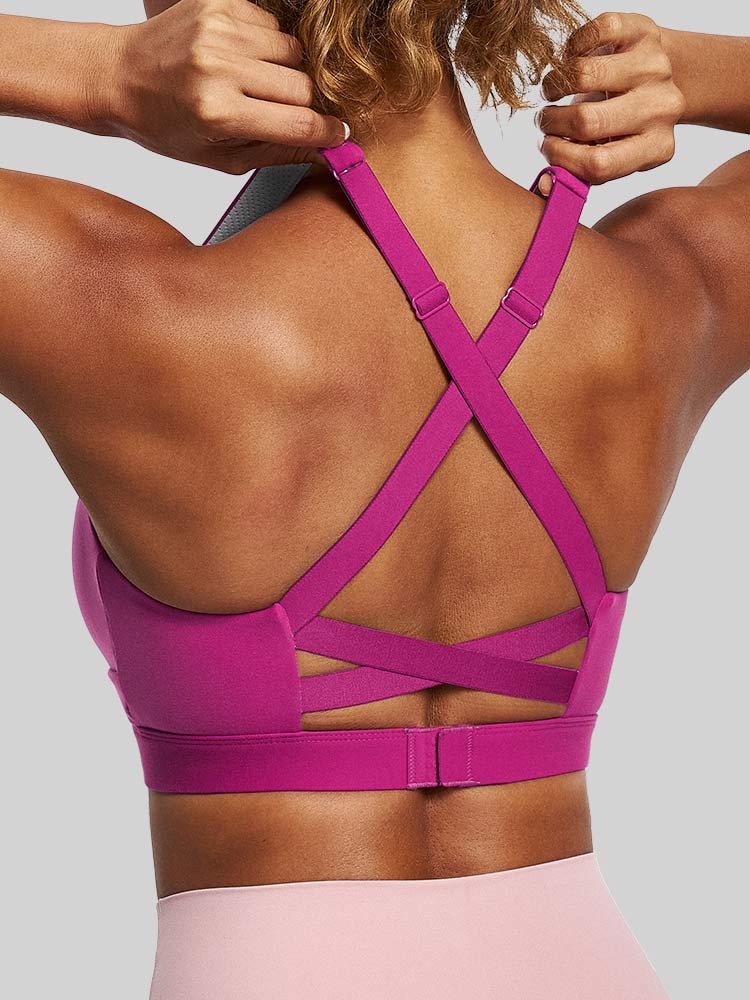 ButterLab™ Criss-Cross Back Sports Bras Rose Pink