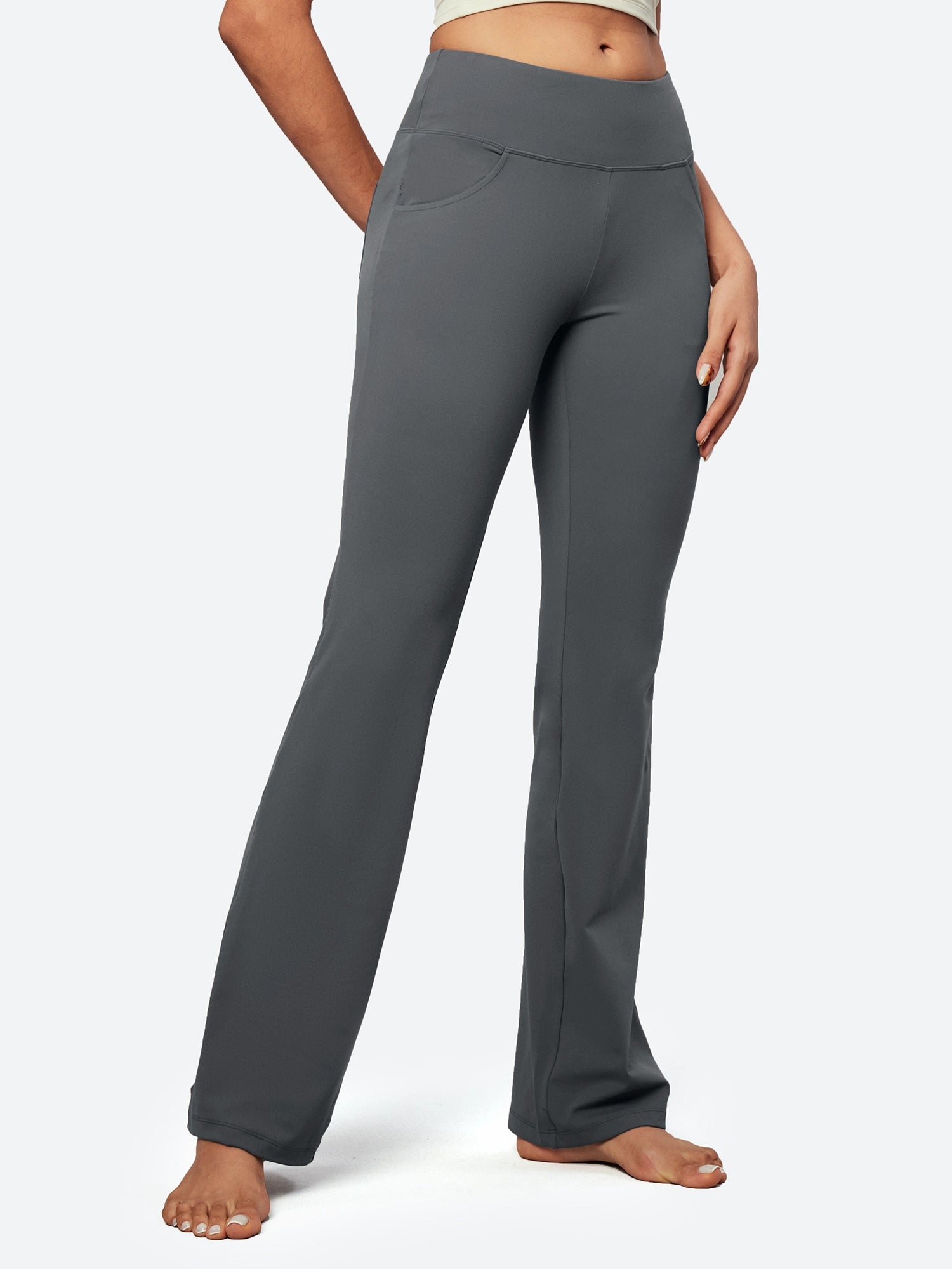 IUGA High Waisted Bootcut Yoga Pants With 4 Pockets - IUGA