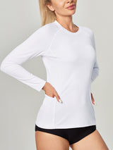 UPF 50+ Rash Guard With Pockets White