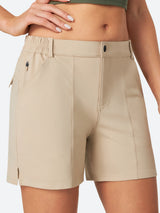 UPF 50+ Hiking Golf Shorts Khaki