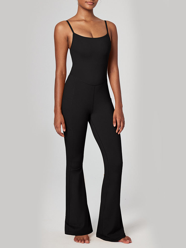 Flare Jumpsuits Black