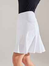 IUGA 20" Knee Length Skirts with Pockets white