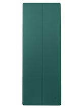 Non-Slip Yoga Mat With Alignment Lines Dark Green