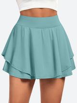 High Waisted Tennis Skirts With Pockets Sage