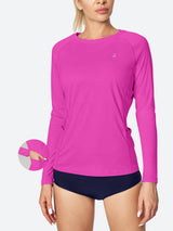 UPF 50+ Rash Guard With Pockets Magnolia Pink