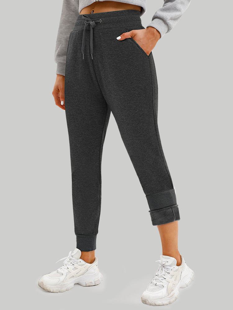 Fleece Lined Sweatpants Heather Charcoal