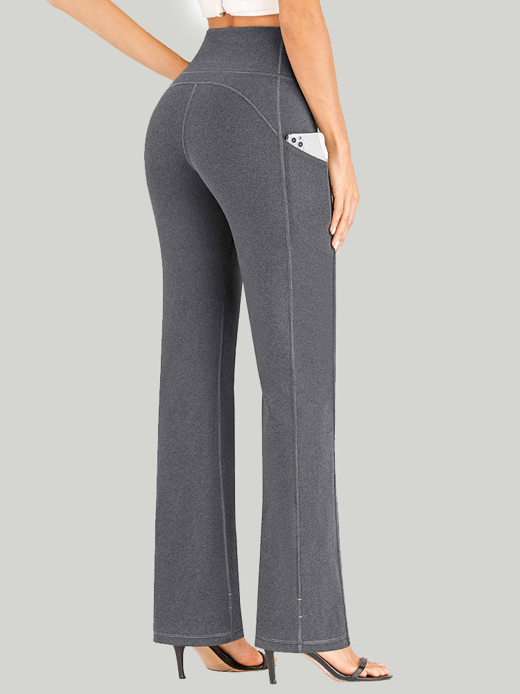 IUGA Tummy Control Bootcut Yoga Pants with Pockets - IUGA