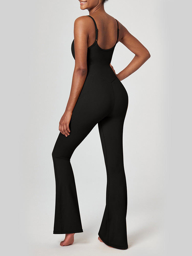 Flare Jumpsuits Black